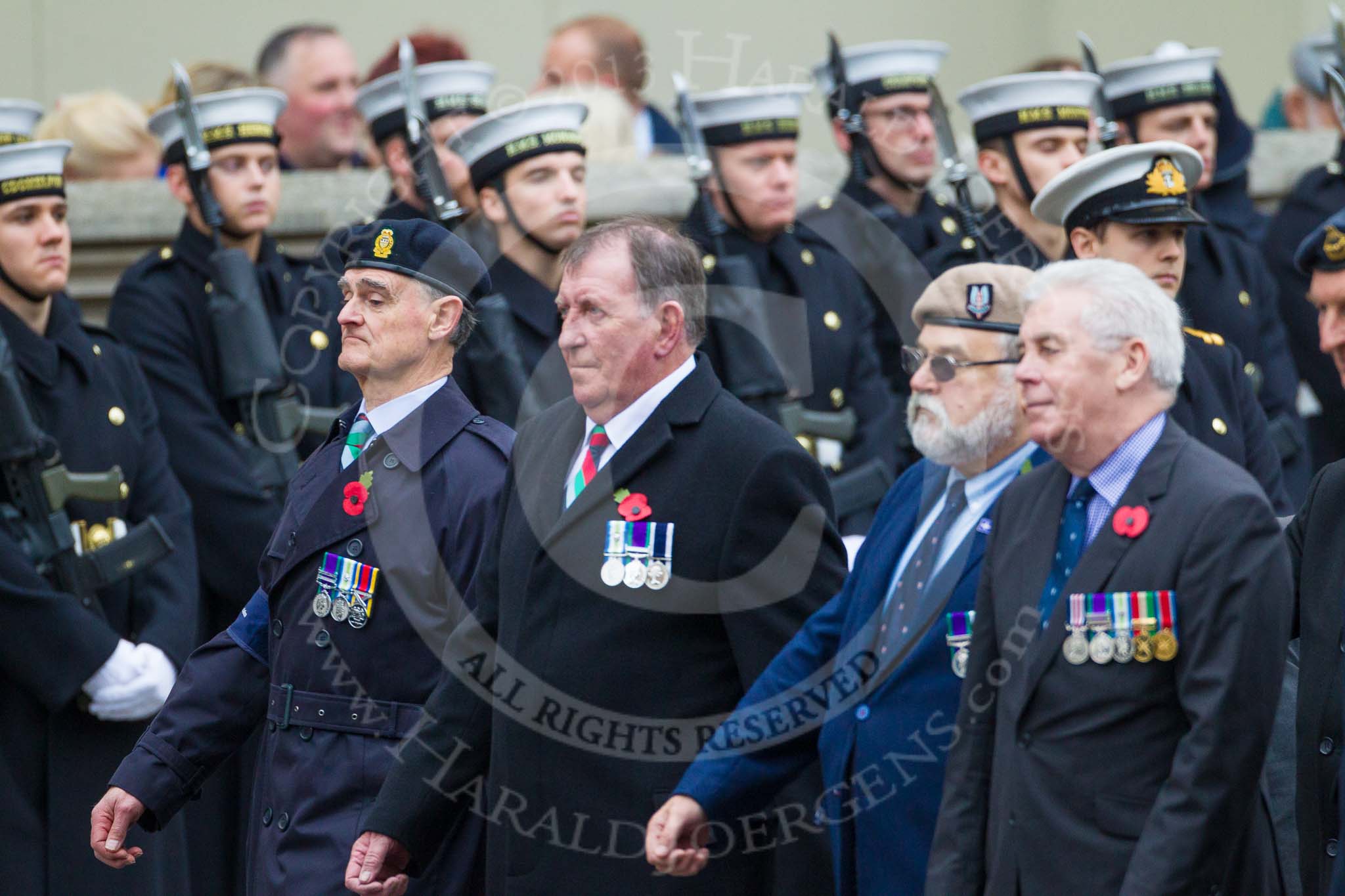 Remembrance Sunday at the Cenotaph 2015: Group D10, South Atlantic Medal Association.
Cenotaph, Whitehall, London SW1,
London,
Greater London,
United Kingdom,
on 08 November 2015 at 11:52, image #630