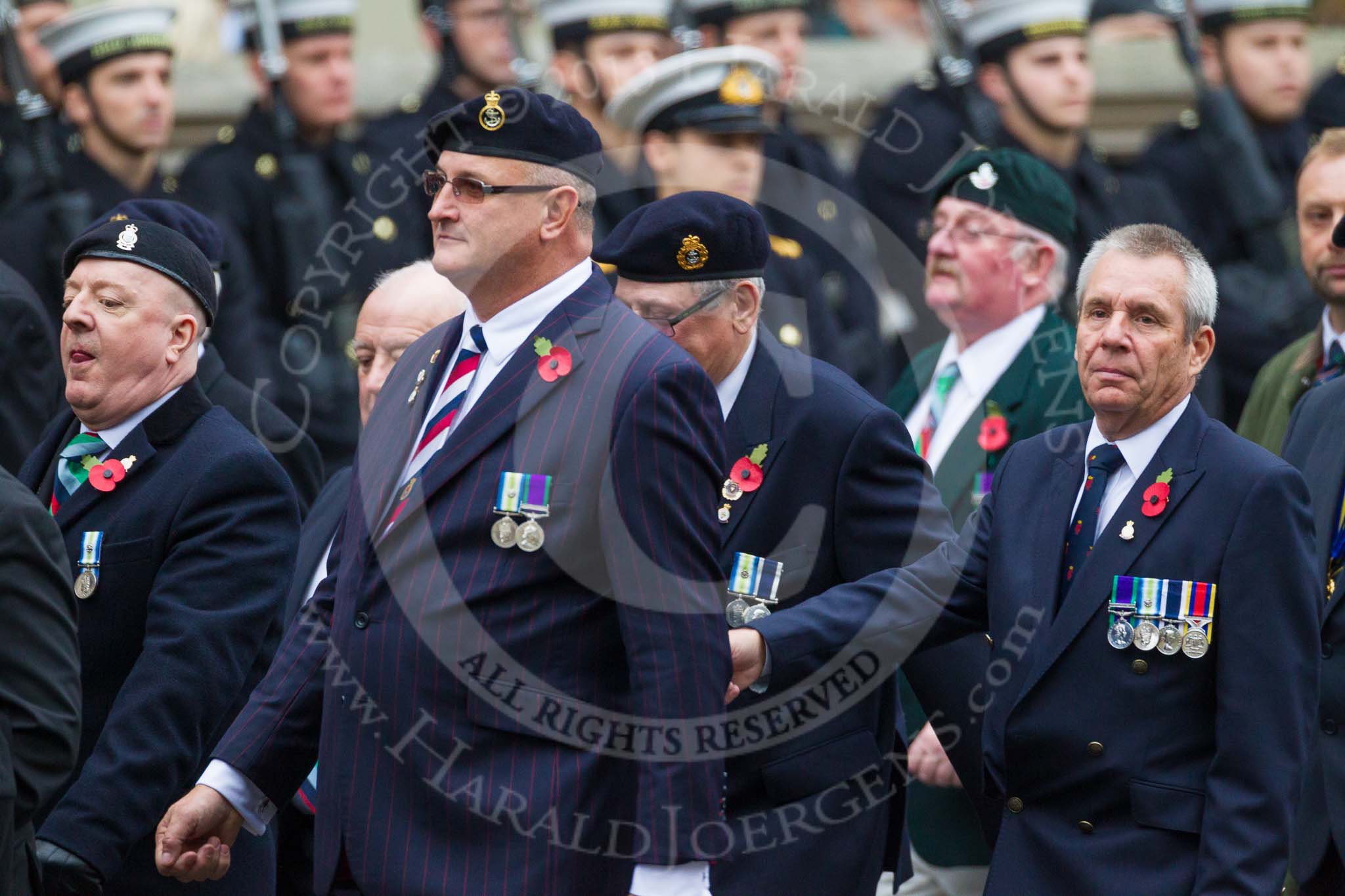 Remembrance Sunday at the Cenotaph 2015: Group D10, South Atlantic Medal Association.
Cenotaph, Whitehall, London SW1,
London,
Greater London,
United Kingdom,
on 08 November 2015 at 11:53, image #634