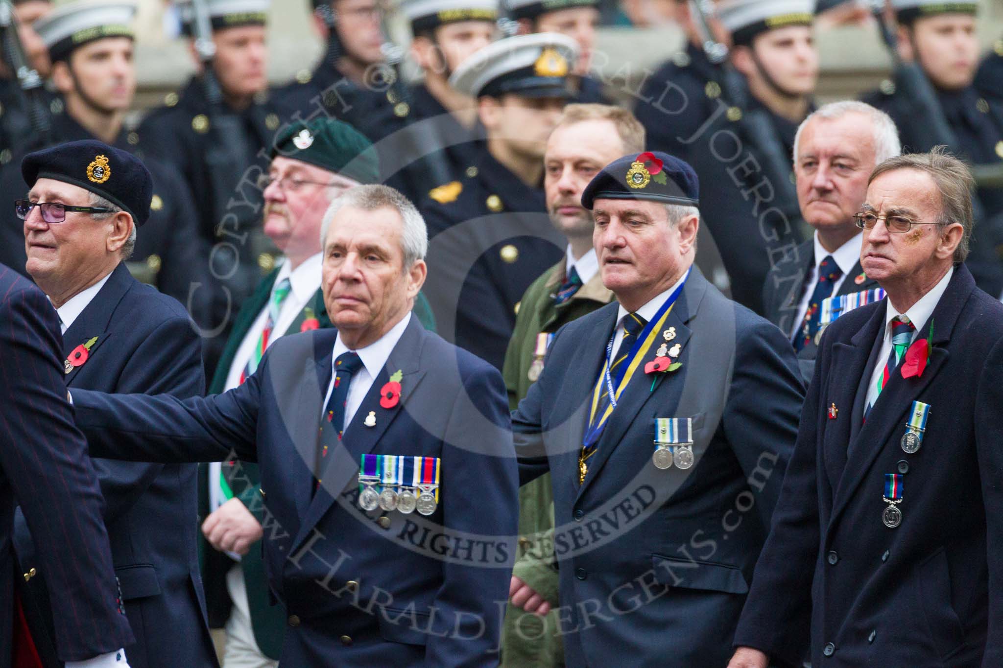 Remembrance Sunday at the Cenotaph 2015: Group D10, South Atlantic Medal Association.
Cenotaph, Whitehall, London SW1,
London,
Greater London,
United Kingdom,
on 08 November 2015 at 11:53, image #635
