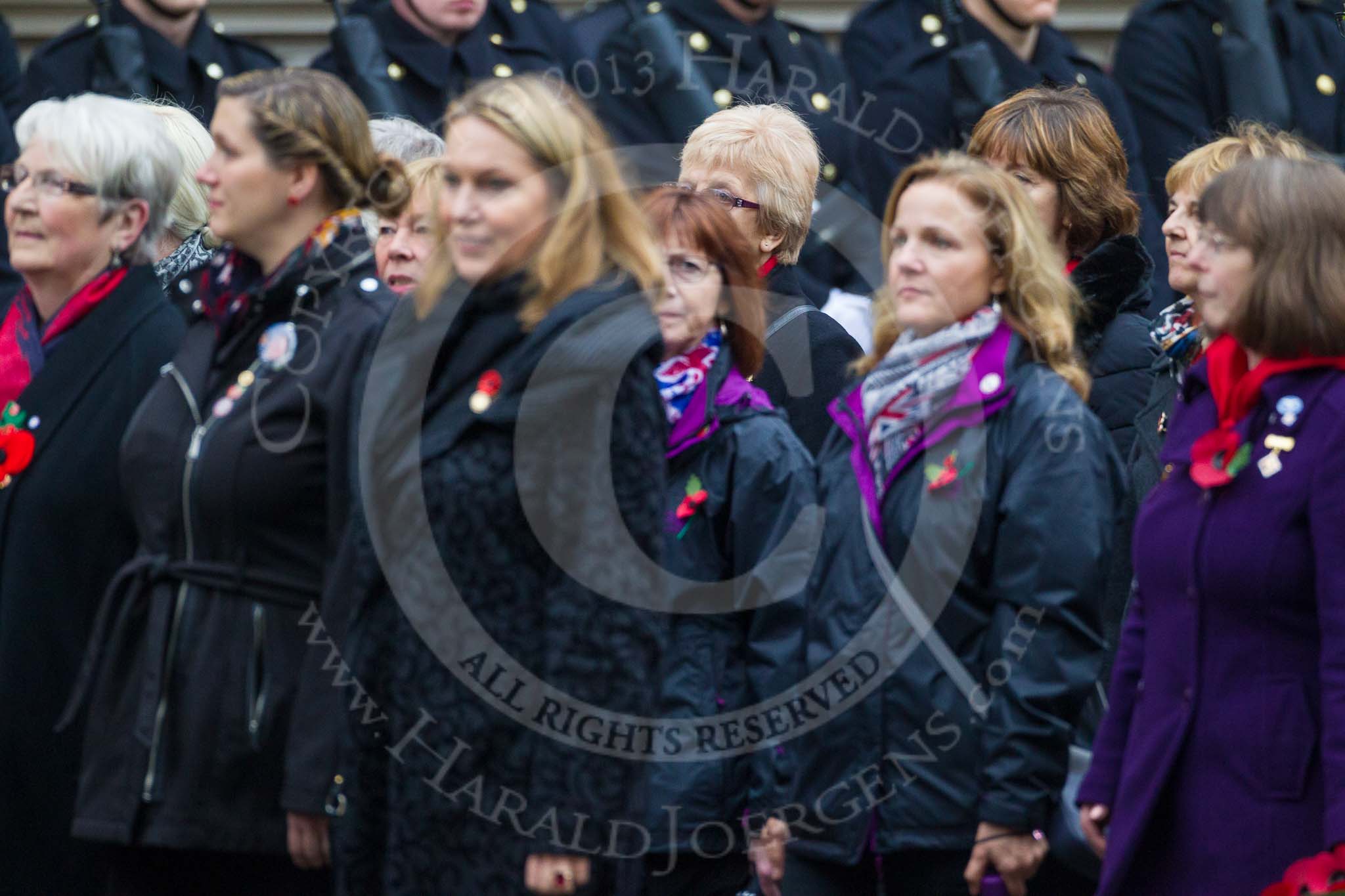 Remembrance Sunday at the Cenotaph 2015: Group D15, War Widows Association.
Cenotaph, Whitehall, London SW1,
London,
Greater London,
United Kingdom,
on 08 November 2015 at 11:54, image #659