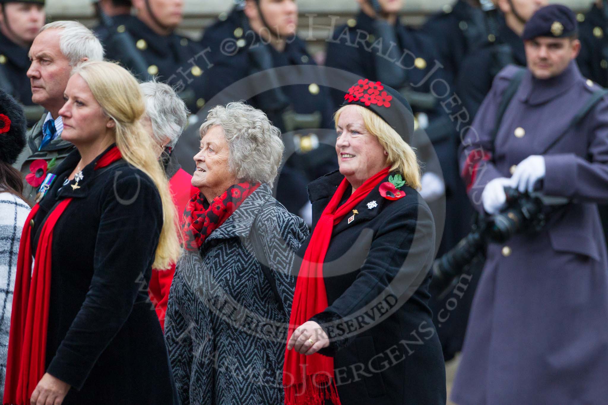 Remembrance Sunday at the Cenotaph 2015: Group D15, War Widows Association.
Cenotaph, Whitehall, London SW1,
London,
Greater London,
United Kingdom,
on 08 November 2015 at 11:54, image #669