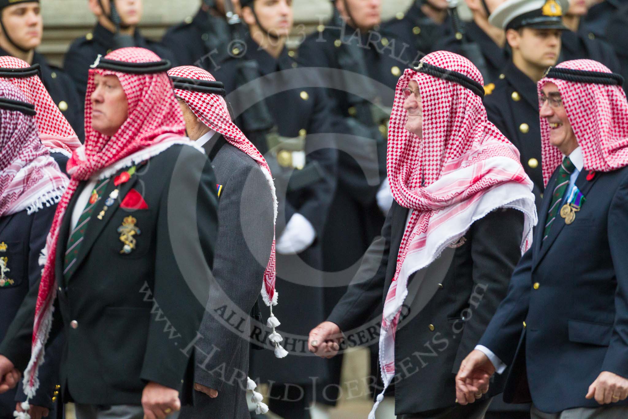 Remembrance Sunday at the Cenotaph 2015: Group D19, Trucial Oman Scouts Association.
Cenotaph, Whitehall, London SW1,
London,
Greater London,
United Kingdom,
on 08 November 2015 at 11:55, image #707