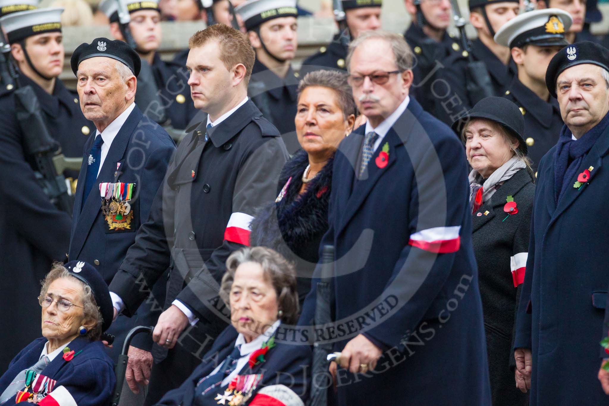 Remembrance Sunday at the Cenotaph 2015: Group D21, Polish Ex-Combatants Association in Great Britain Trust Fund.
Cenotaph, Whitehall, London SW1,
London,
Greater London,
United Kingdom,
on 08 November 2015 at 11:55, image #718