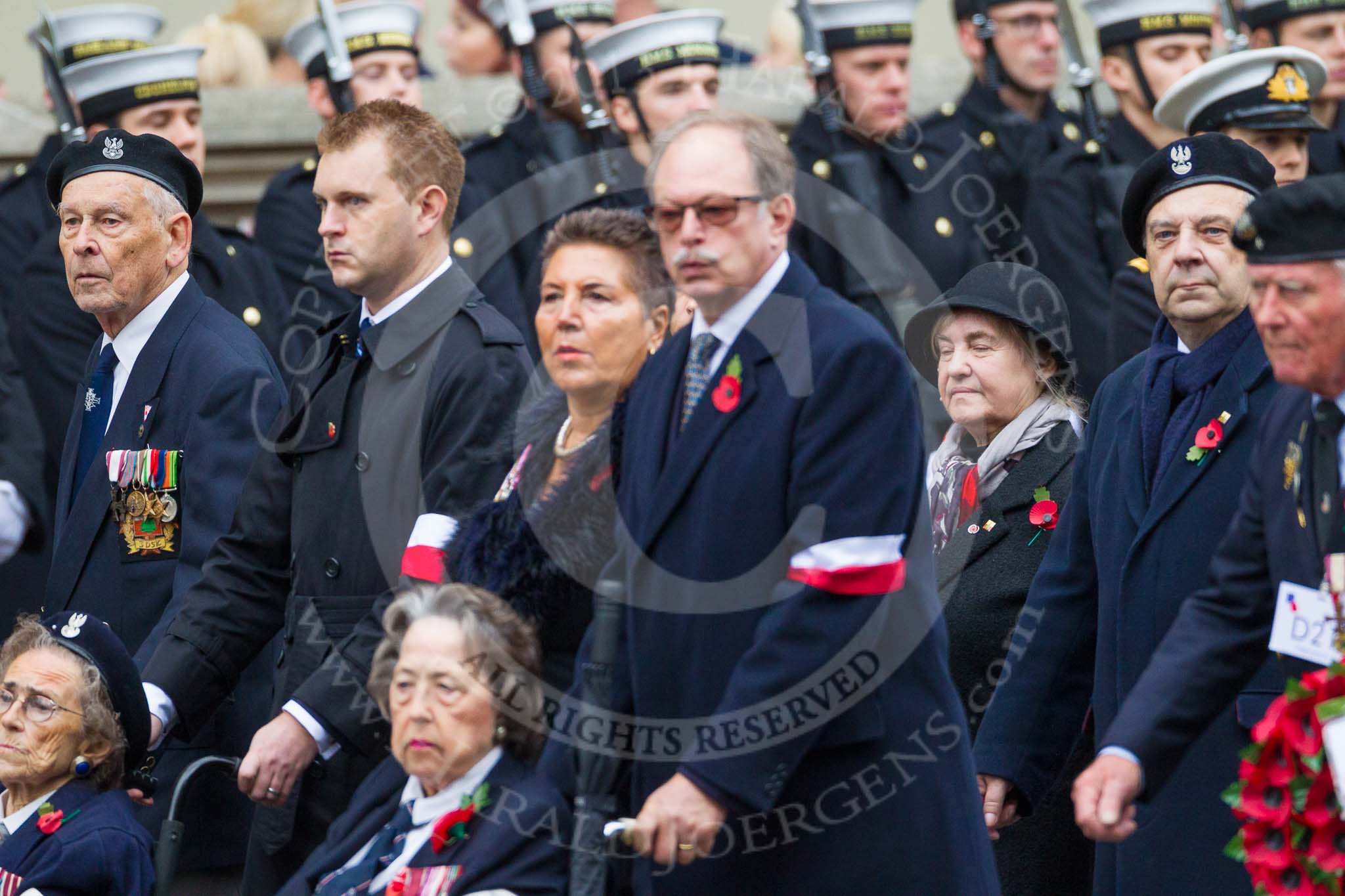 Remembrance Sunday at the Cenotaph 2015: Group D21, Polish Ex-Combatants Association in Great Britain Trust Fund.
Cenotaph, Whitehall, London SW1,
London,
Greater London,
United Kingdom,
on 08 November 2015 at 11:55, image #719