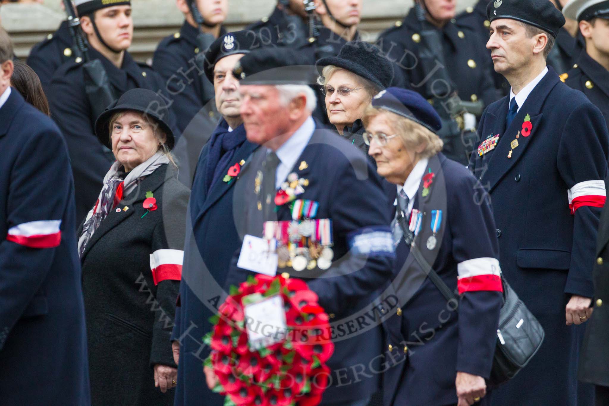 Remembrance Sunday at the Cenotaph 2015: Group D21, Polish Ex-Combatants Association in Great Britain Trust Fund.
Cenotaph, Whitehall, London SW1,
London,
Greater London,
United Kingdom,
on 08 November 2015 at 11:55, image #720