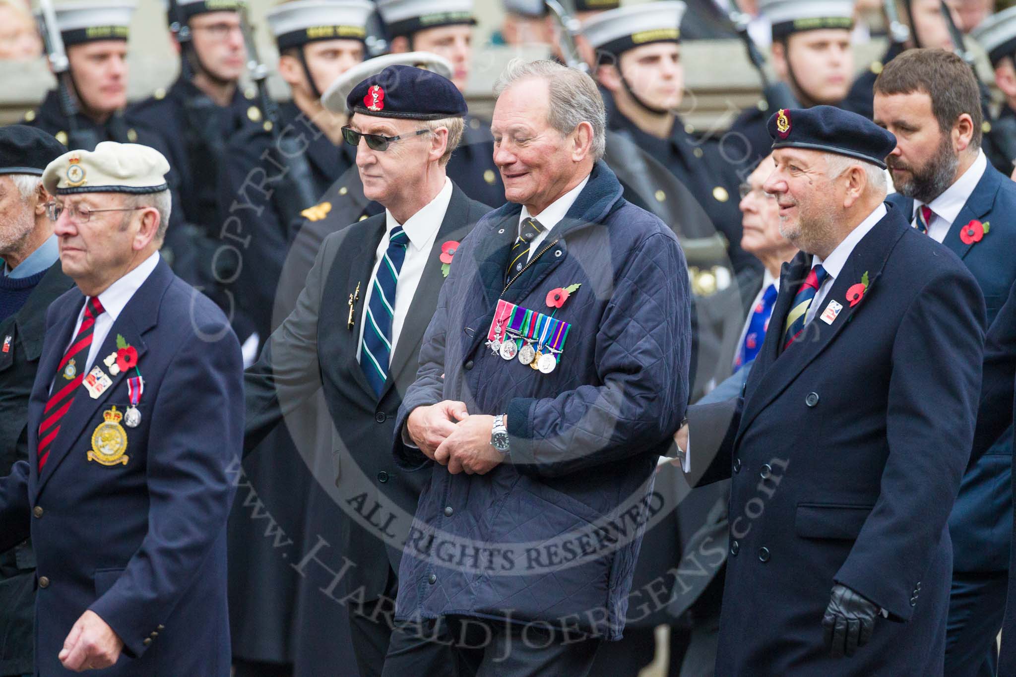 Remembrance Sunday at the Cenotaph 2015: Group F1, Blind Veterans UK.
Cenotaph, Whitehall, London SW1,
London,
Greater London,
United Kingdom,
on 08 November 2015 at 11:57, image #774