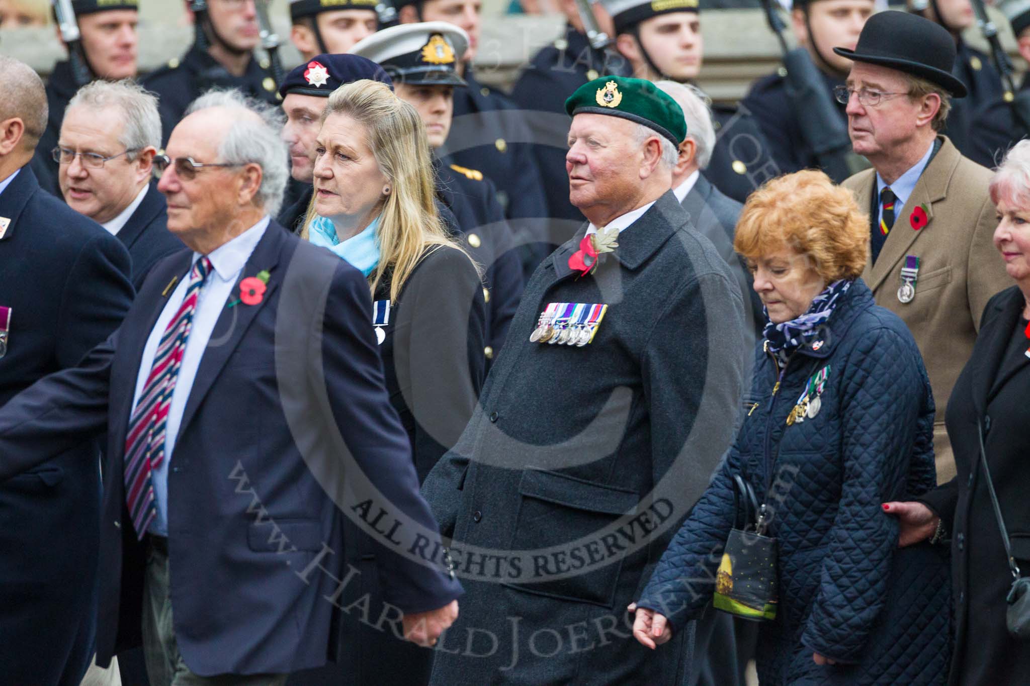 Remembrance Sunday at the Cenotaph 2015: Group F1, Blind Veterans UK.
Cenotaph, Whitehall, London SW1,
London,
Greater London,
United Kingdom,
on 08 November 2015 at 11:57, image #776