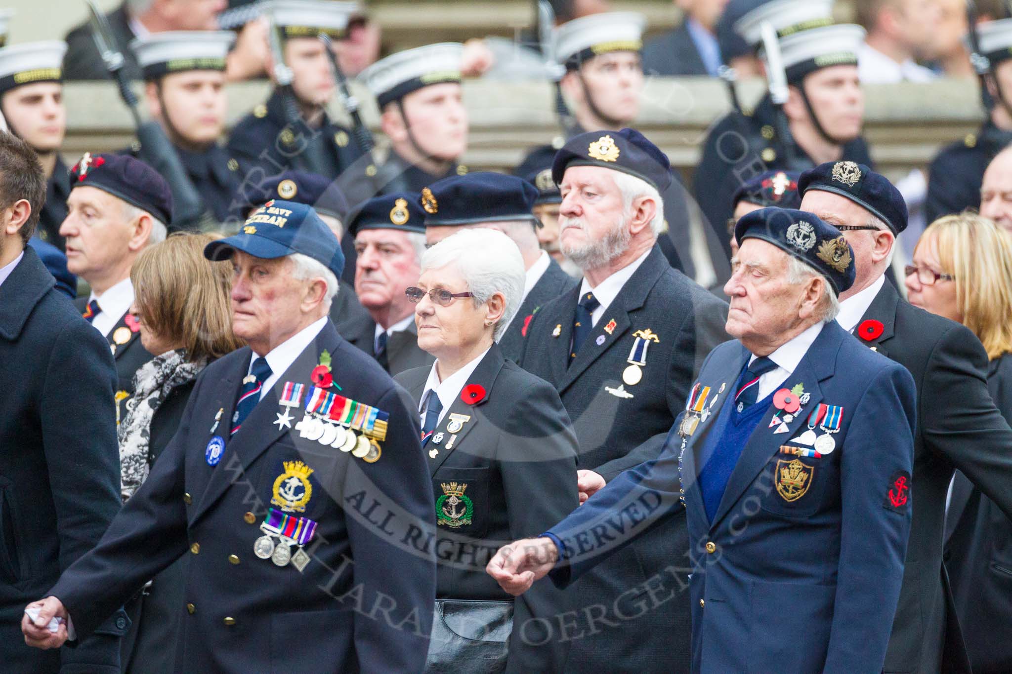 Remembrance Sunday at the Cenotaph 2015: Group E2, Royal Naval Association.
Cenotaph, Whitehall, London SW1,
London,
Greater London,
United Kingdom,
on 08 November 2015 at 11:58, image #811