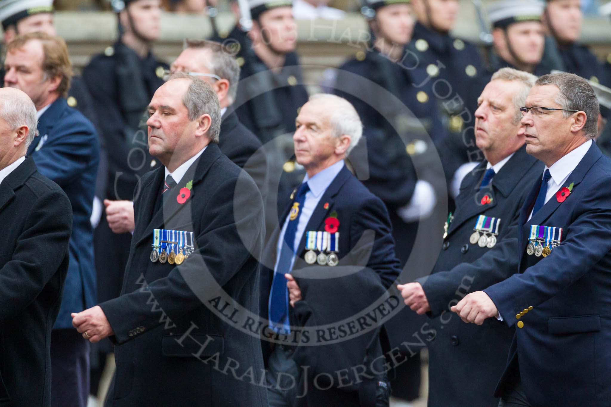 Remembrance Sunday at the Cenotaph 2015: Group E11, HMS Glasgow Association.
Cenotaph, Whitehall, London SW1,
London,
Greater London,
United Kingdom,
on 08 November 2015 at 12:00, image #862