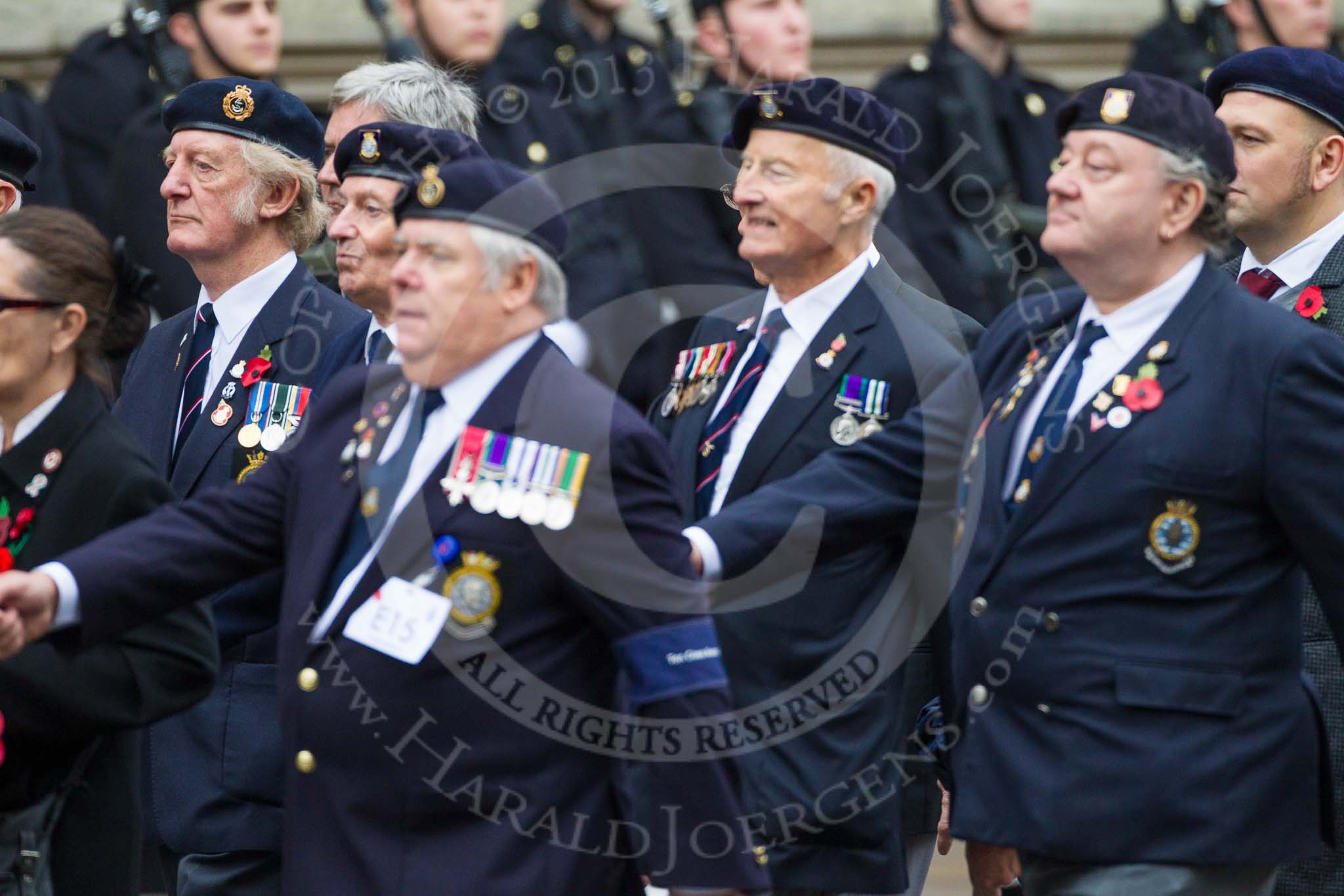 Remembrance Sunday at the Cenotaph 2015: Group E15, Ton Class Association.
Cenotaph, Whitehall, London SW1,
London,
Greater London,
United Kingdom,
on 08 November 2015 at 12:00, image #879