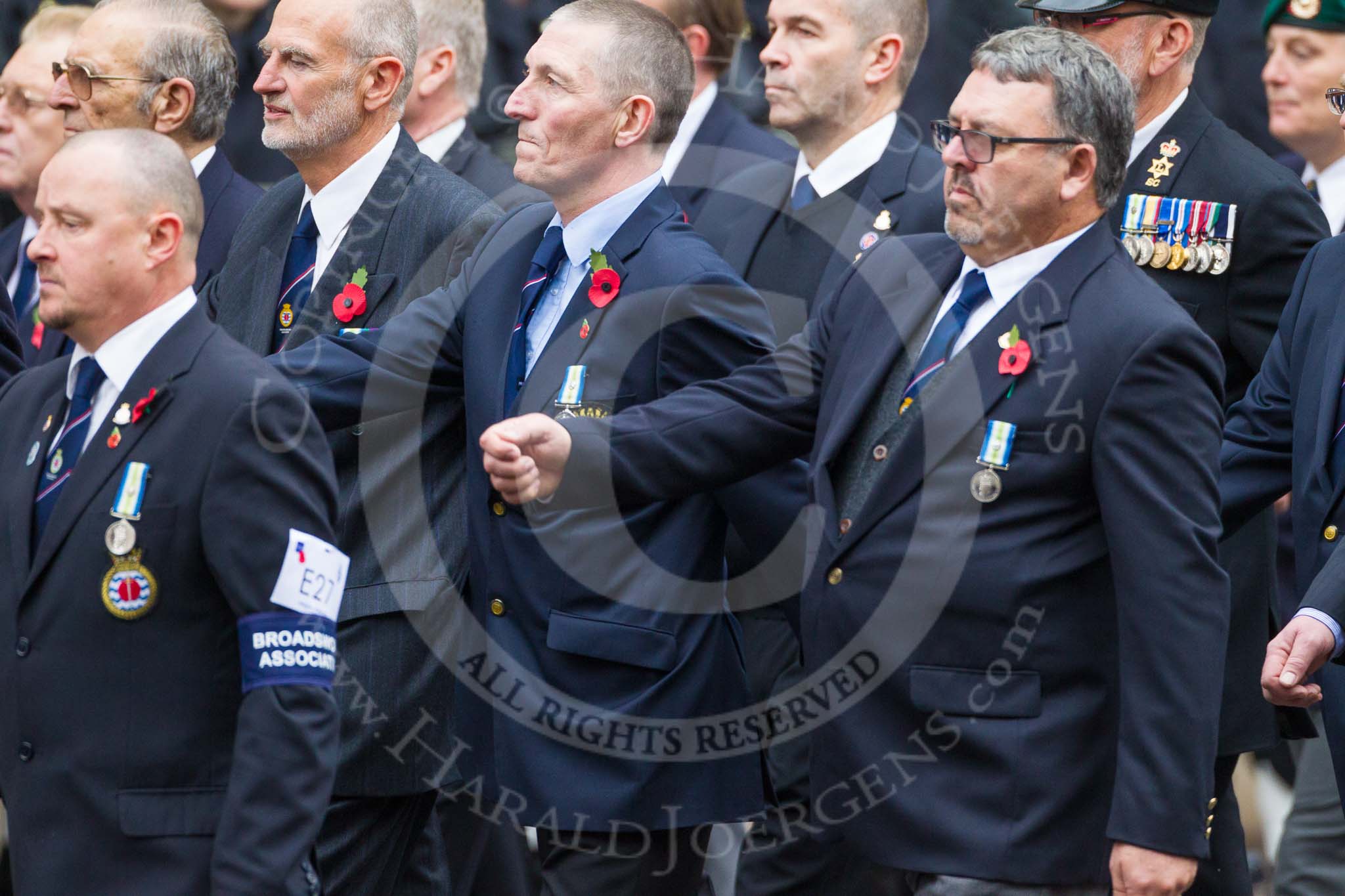 Remembrance Sunday at the Cenotaph 2015: Group E27, Broadsword Association.
Cenotaph, Whitehall, London SW1,
London,
Greater London,
United Kingdom,
on 08 November 2015 at 12:02, image #946