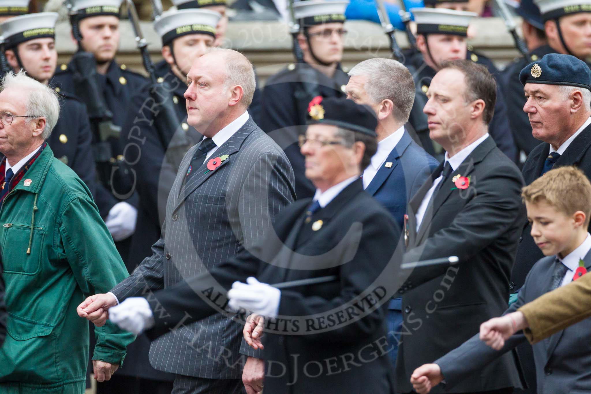 Remembrance Sunday at the Cenotaph 2015: Group F7, TRBL Ex-Service Members.
Cenotaph, Whitehall, London SW1,
London,
Greater London,
United Kingdom,
on 08 November 2015 at 12:04, image #1039