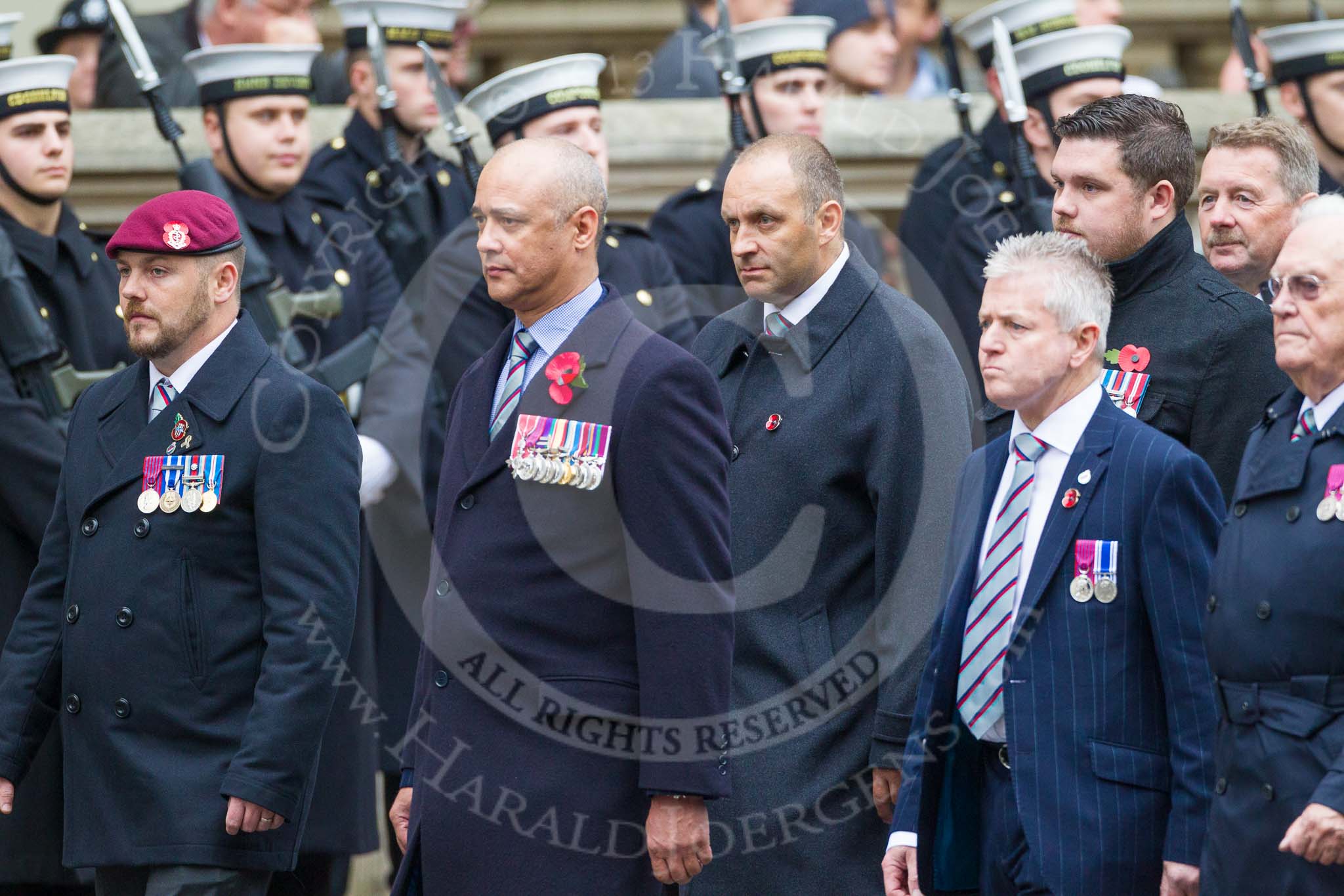 Remembrance Sunday at the Cenotaph 2015: Group F14, Gallantry Medallists League.
Cenotaph, Whitehall, London SW1,
London,
Greater London,
United Kingdom,
on 08 November 2015 at 12:05, image #1065