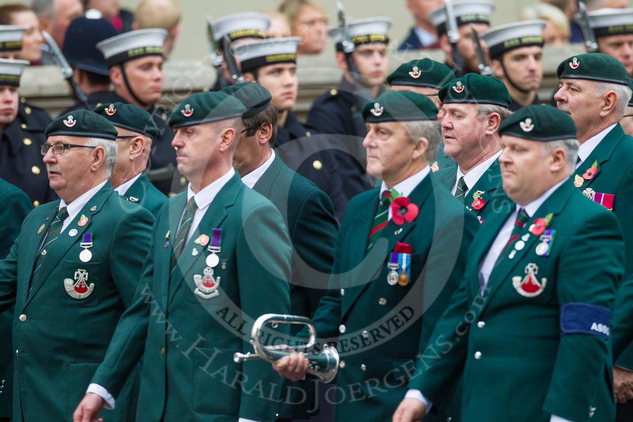 Remembrance Sunday at the Cenotaph 2015: Group A1, 1LI Association.
Cenotaph, Whitehall, London SW1,
London,
Greater London,
United Kingdom,
on 08 November 2015 at 12:07, image #1144