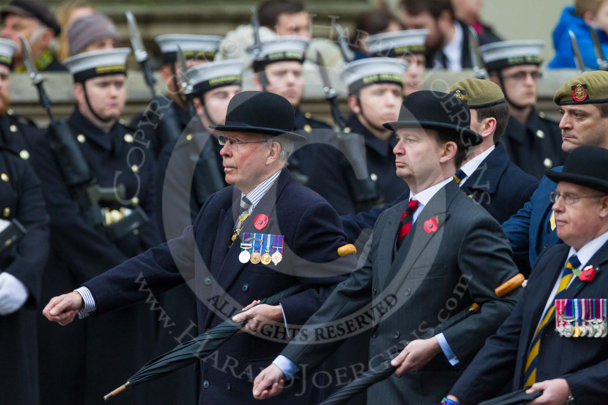 Remembrance Sunday at the Cenotaph 2015: Group A14, 4 Company Association (Parachute Regiment).
Cenotaph, Whitehall, London SW1,
London,
Greater London,
United Kingdom,
on 08 November 2015 at 12:11, image #1292
