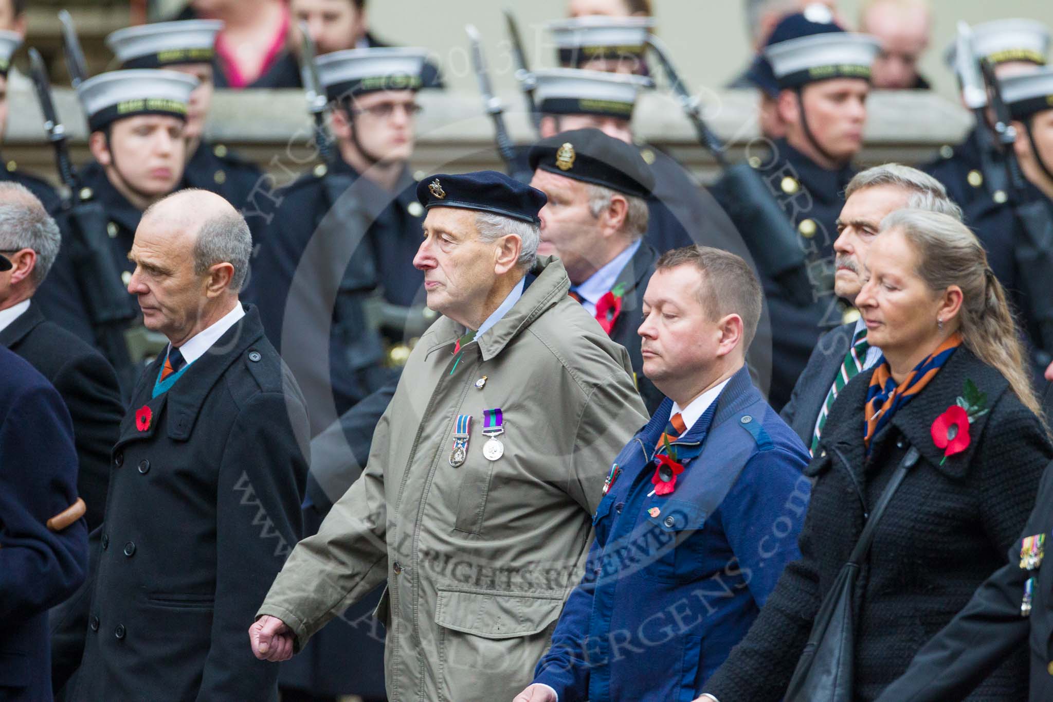 Remembrance Sunday at the Cenotaph 2015: Group A21, Royal Sussex Regimental Association.
Cenotaph, Whitehall, London SW1,
London,
Greater London,
United Kingdom,
on 08 November 2015 at 12:12, image #1337