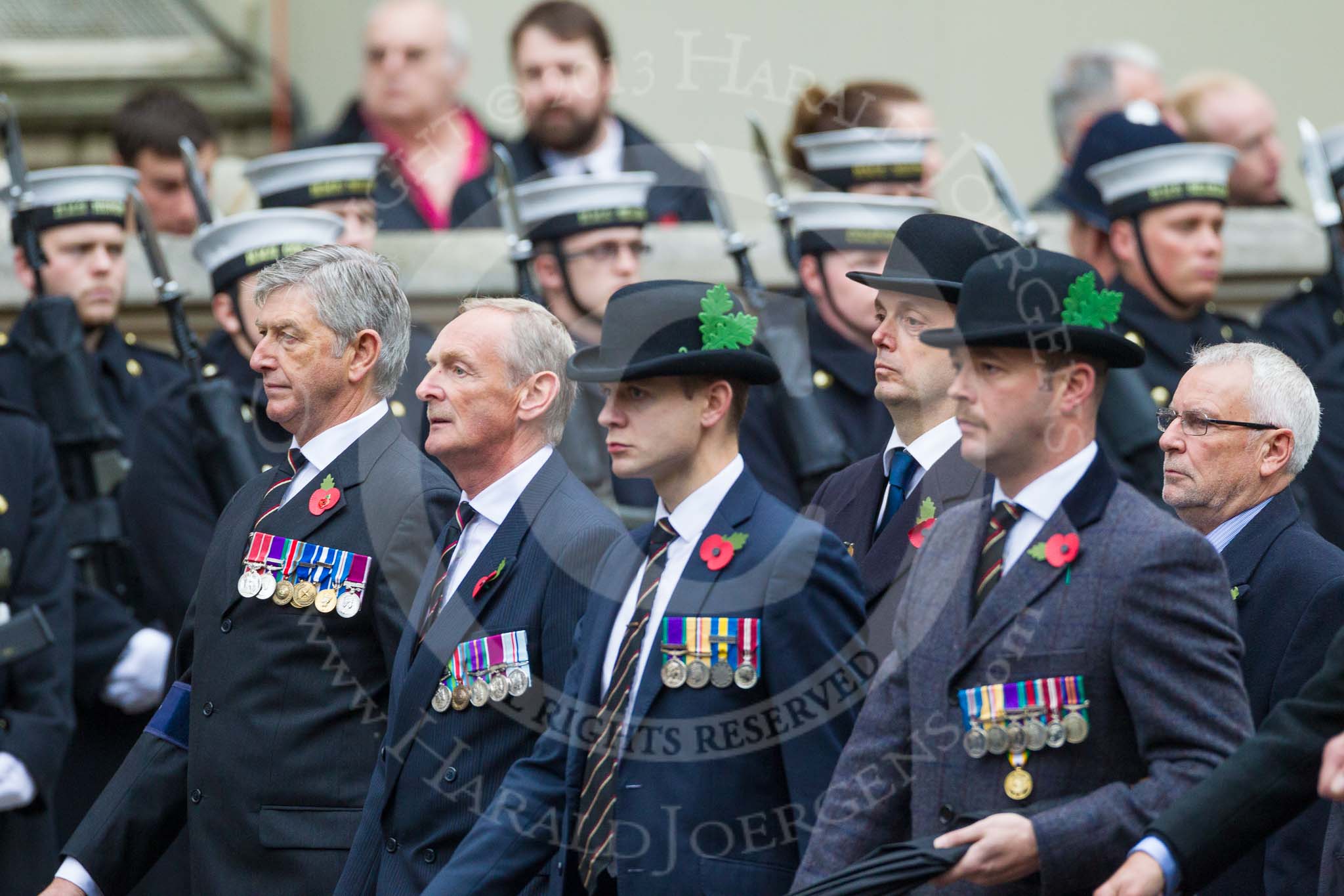 Remembrance Sunday at the Cenotaph 2015: Group A23, Cheshire Regiment Association.
Cenotaph, Whitehall, London SW1,
London,
Greater London,
United Kingdom,
on 08 November 2015 at 12:12, image #1350