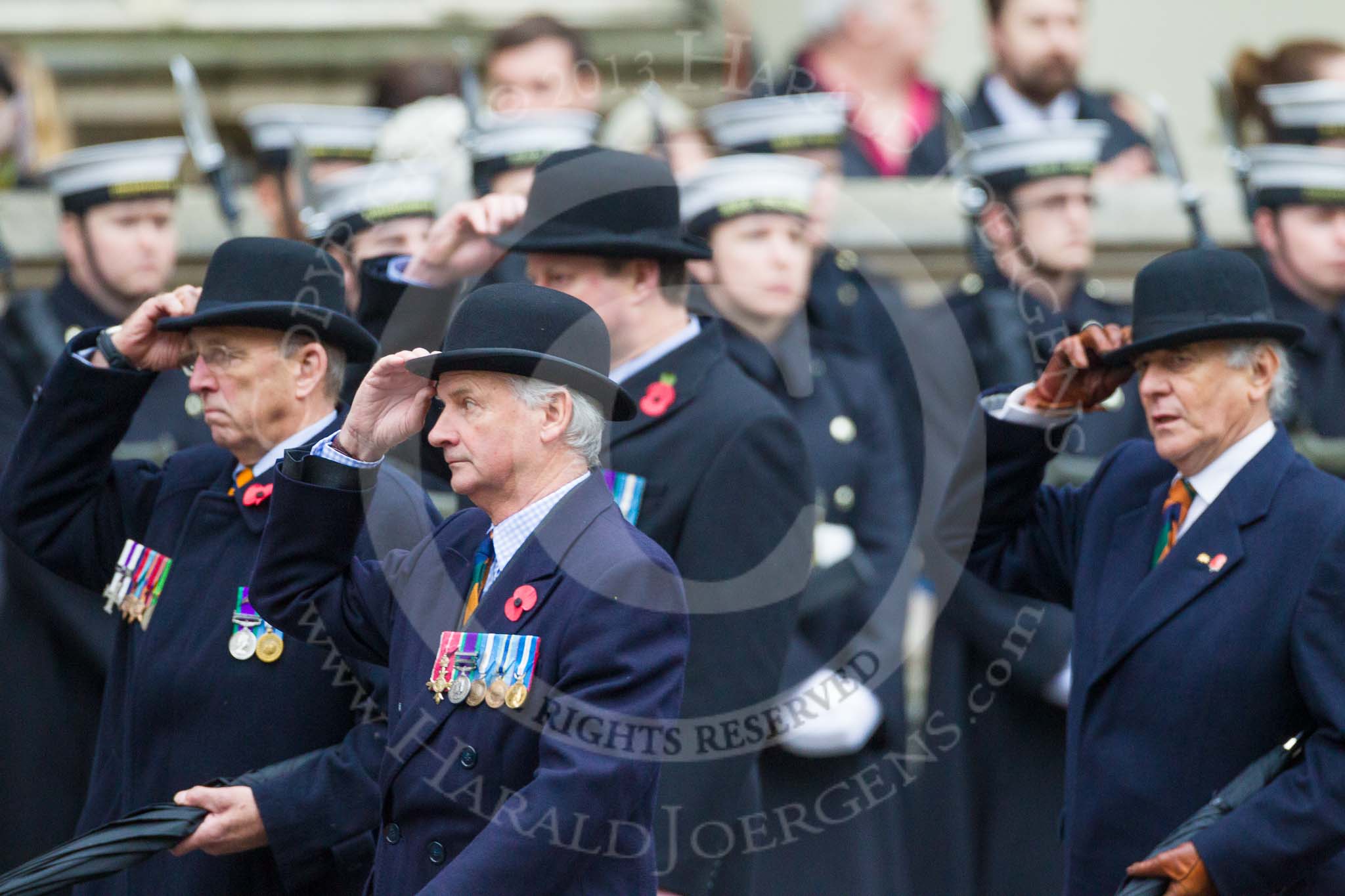 Remembrance Sunday at the Cenotaph 2015: Group A25, Mercian Regiment Association.
Cenotaph, Whitehall, London SW1,
London,
Greater London,
United Kingdom,
on 08 November 2015 at 12:13, image #1357