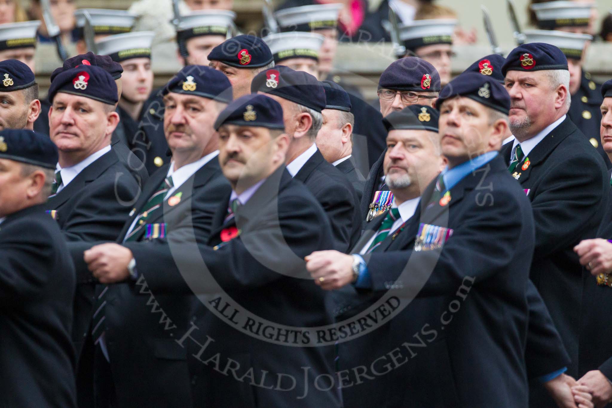 Remembrance Sunday at the Cenotaph 2015: Group A28, The Staffordshire Regiment.
Cenotaph, Whitehall, London SW1,
London,
Greater London,
United Kingdom,
on 08 November 2015 at 12:13, image #1383