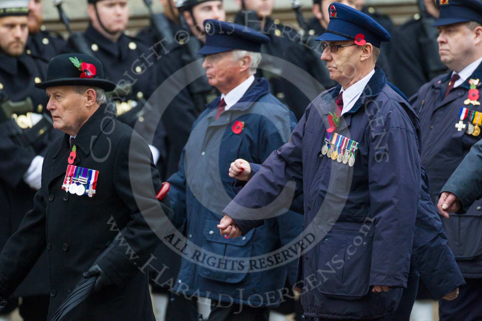 Remembrance Sunday at the Cenotaph 2015: Group M1, Transport for London.
Cenotaph, Whitehall, London SW1,
London,
Greater London,
United Kingdom,
on 08 November 2015 at 12:14, image #1412