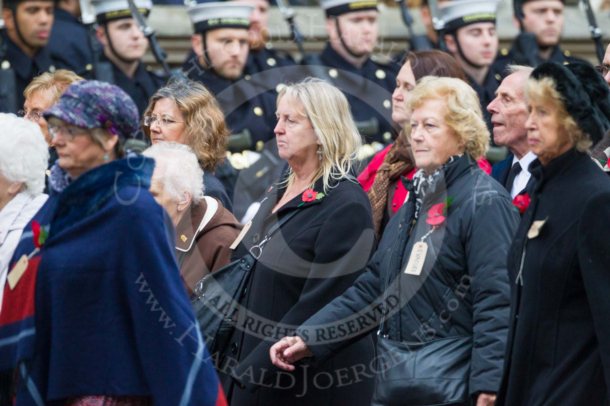 Remembrance Sunday at the Cenotaph 2015: Group M5, Evacuees Reunion Association.
Cenotaph, Whitehall, London SW1,
London,
Greater London,
United Kingdom,
on 08 November 2015 at 12:15, image #1448