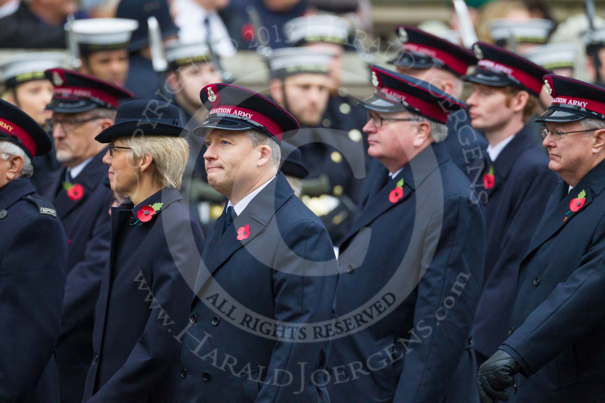Remembrance Sunday at the Cenotaph 2015: Group M7, Salvation Army.
Cenotaph, Whitehall, London SW1,
London,
Greater London,
United Kingdom,
on 08 November 2015 at 12:15, image #1456