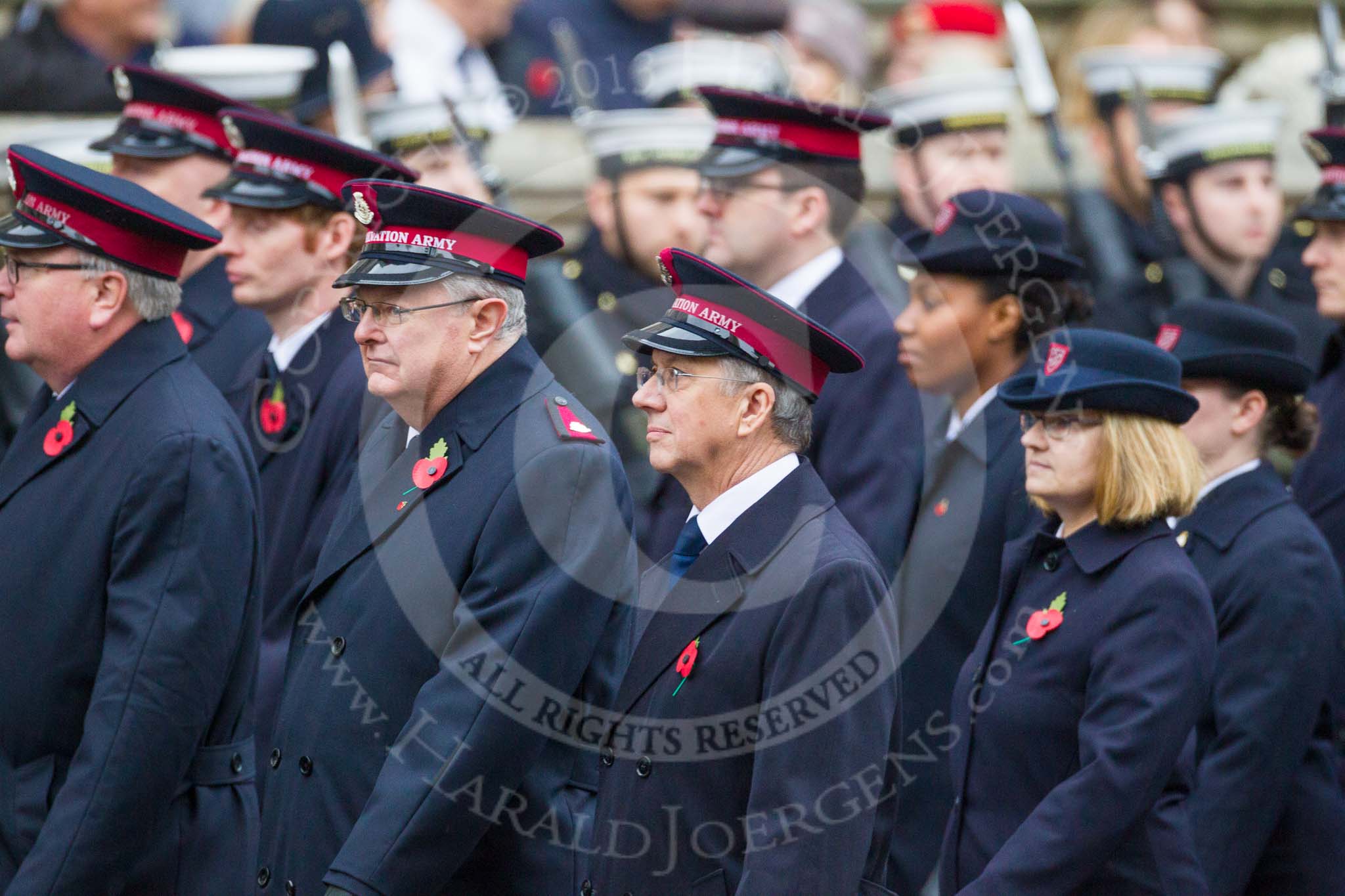 Remembrance Sunday at the Cenotaph 2015: Group M7, Salvation Army.
Cenotaph, Whitehall, London SW1,
London,
Greater London,
United Kingdom,
on 08 November 2015 at 12:15, image #1457