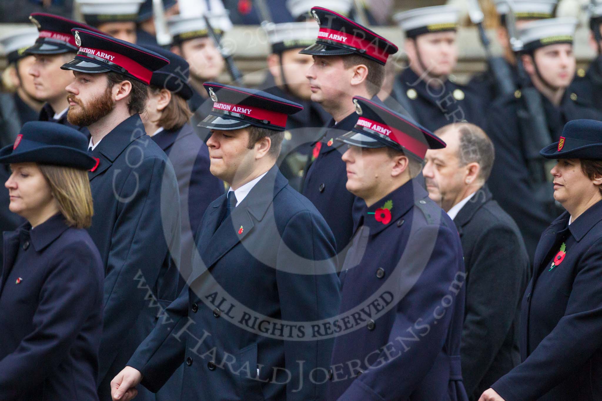 Remembrance Sunday at the Cenotaph 2015: Group M7, Salvation Army.
Cenotaph, Whitehall, London SW1,
London,
Greater London,
United Kingdom,
on 08 November 2015 at 12:15, image #1459