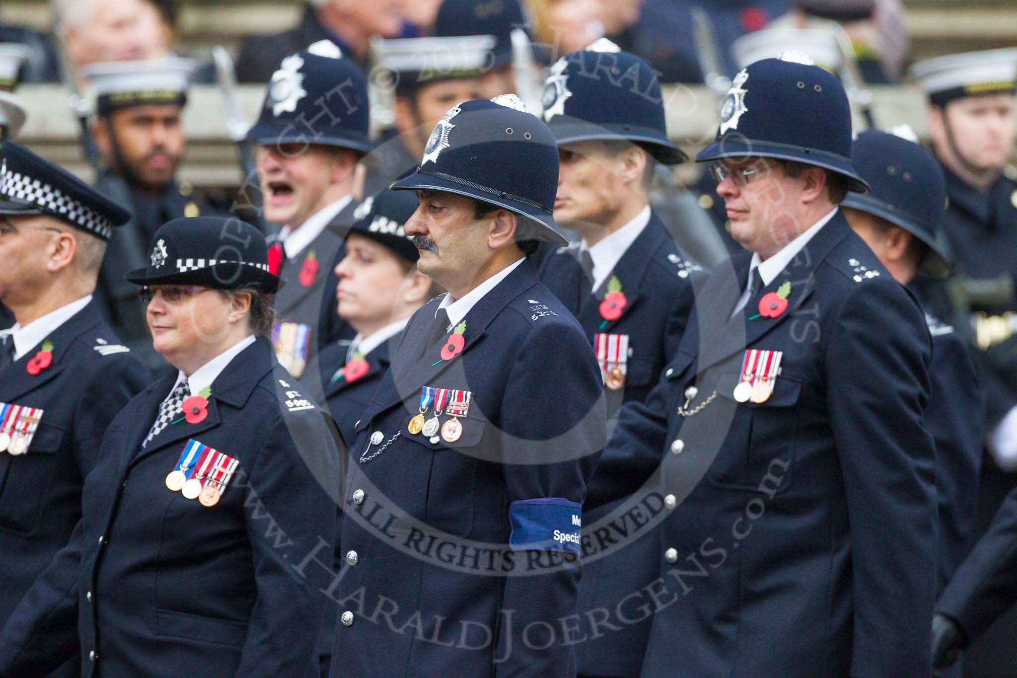 Remembrance Sunday at the Cenotaph 2015: Group M12, Metropolitan Special Constabulary.
Cenotaph, Whitehall, London SW1,
London,
Greater London,
United Kingdom,
on 08 November 2015 at 12:15, image #1478