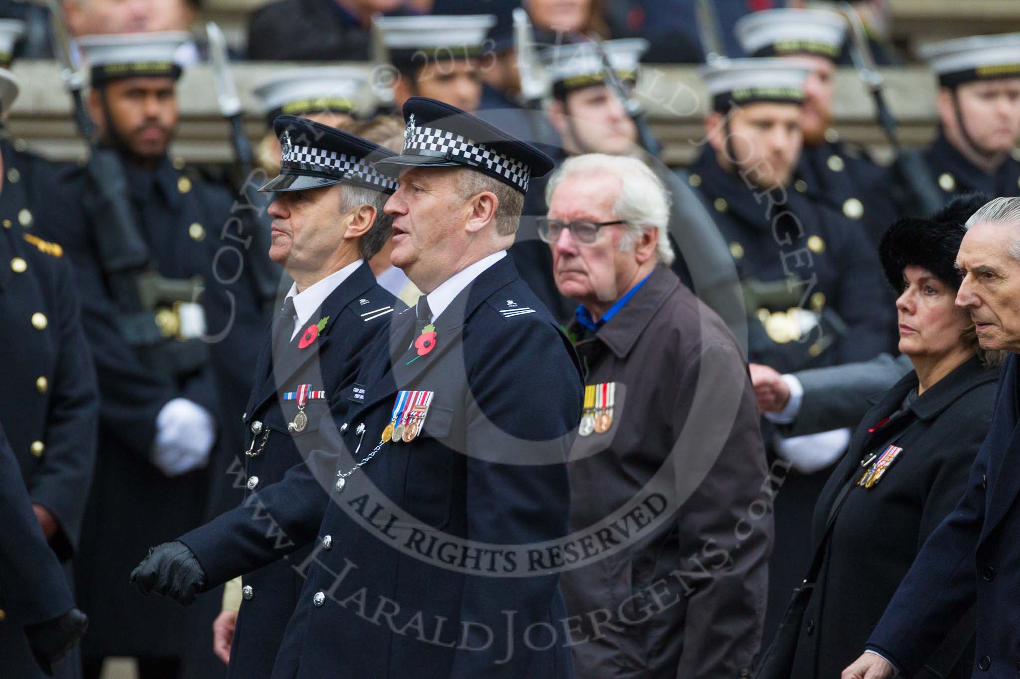 Remembrance Sunday at the Cenotaph 2015: Group M12, Metropolitan Special Constabulary.
Cenotaph, Whitehall, London SW1,
London,
Greater London,
United Kingdom,
on 08 November 2015 at 12:15, image #1484