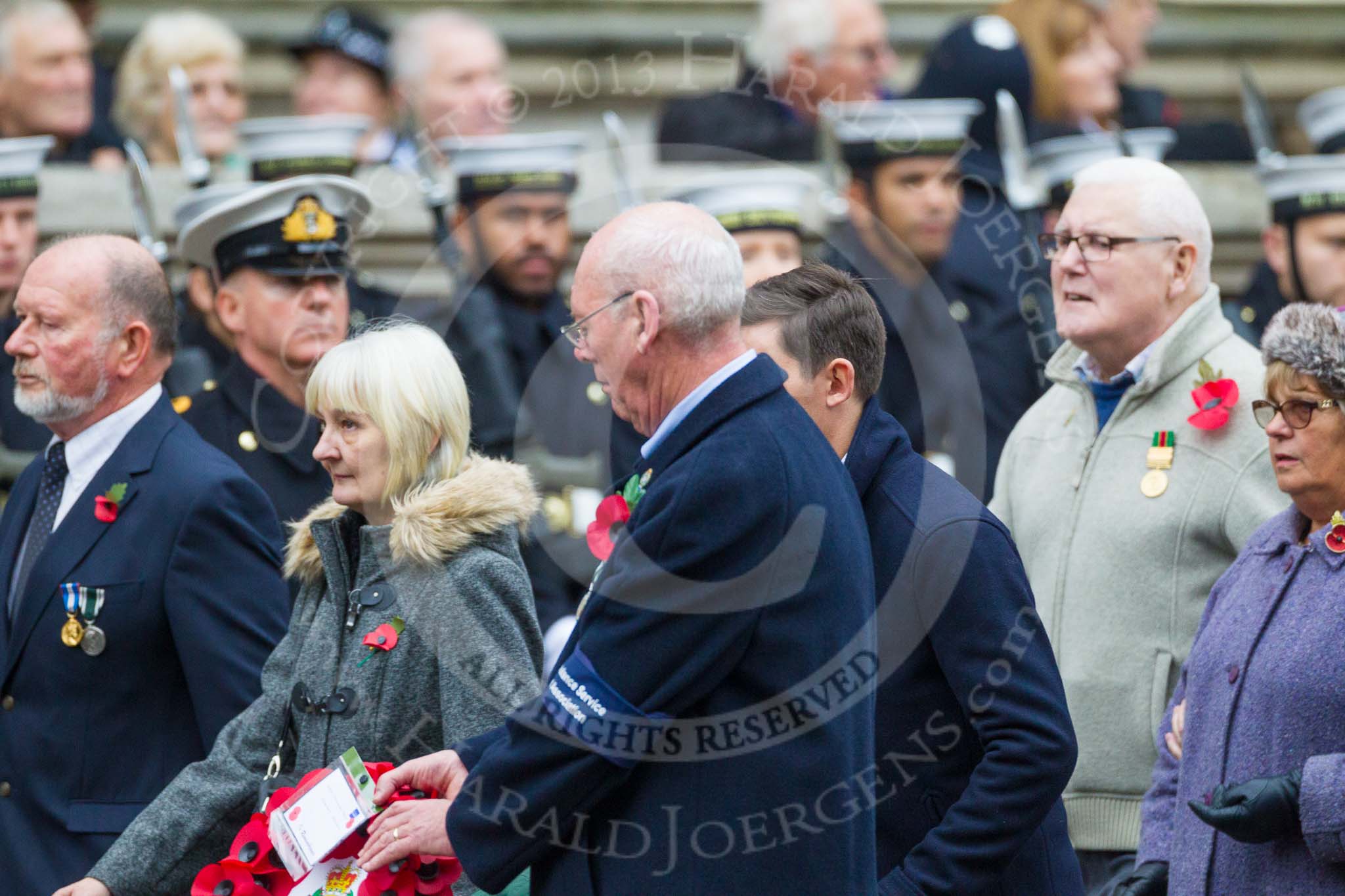 Remembrance Sunday at the Cenotaph 2015: Group M14, London Ambulance Service Retirement Association.
Cenotaph, Whitehall, London SW1,
London,
Greater London,
United Kingdom,
on 08 November 2015 at 12:16, image #1497