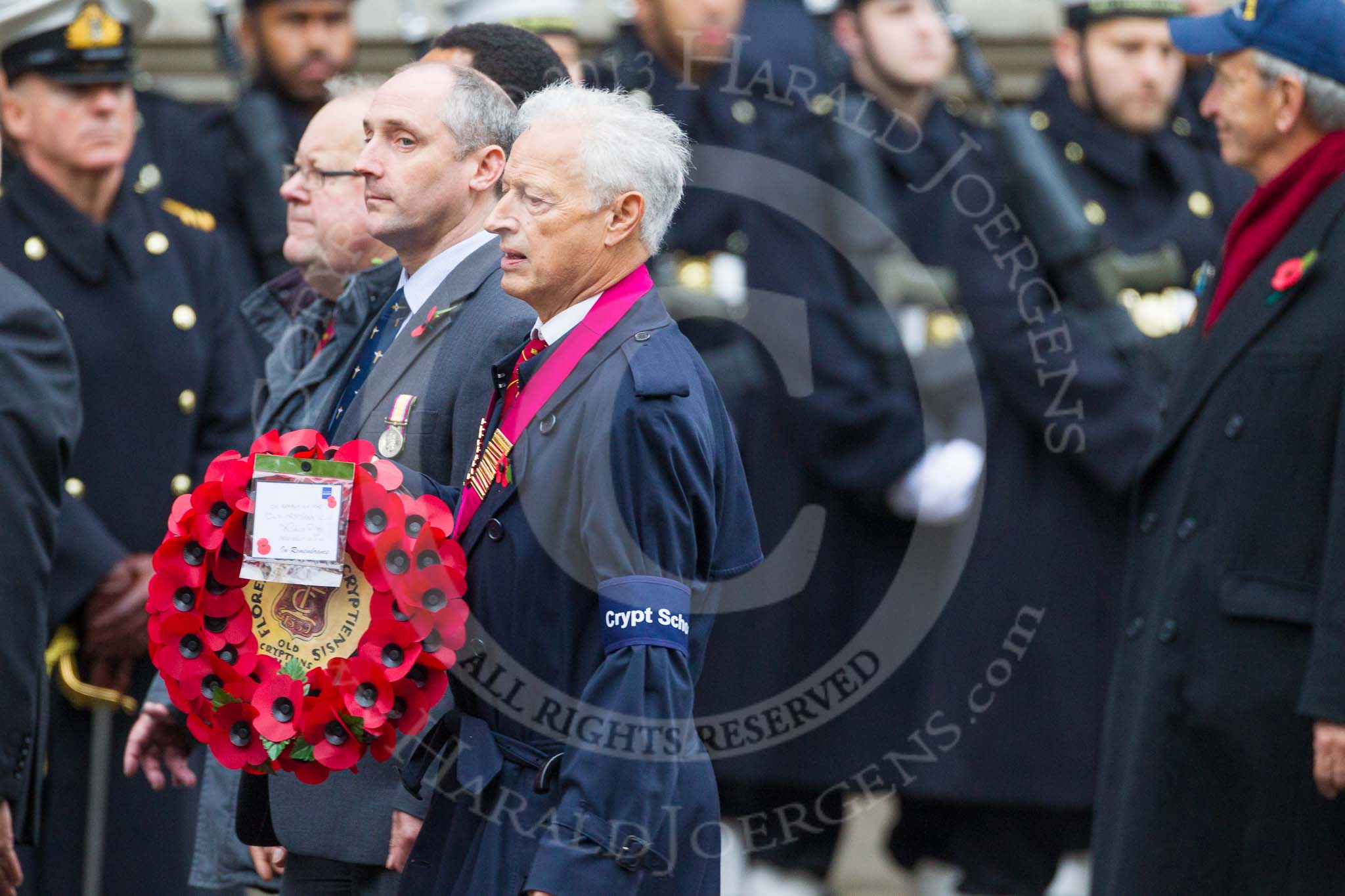 Remembrance Sunday at the Cenotaph 2015: Group M29, Old Cryptians' Club.
Cenotaph, Whitehall, London SW1,
London,
Greater London,
United Kingdom,
on 08 November 2015 at 12:18, image #1618