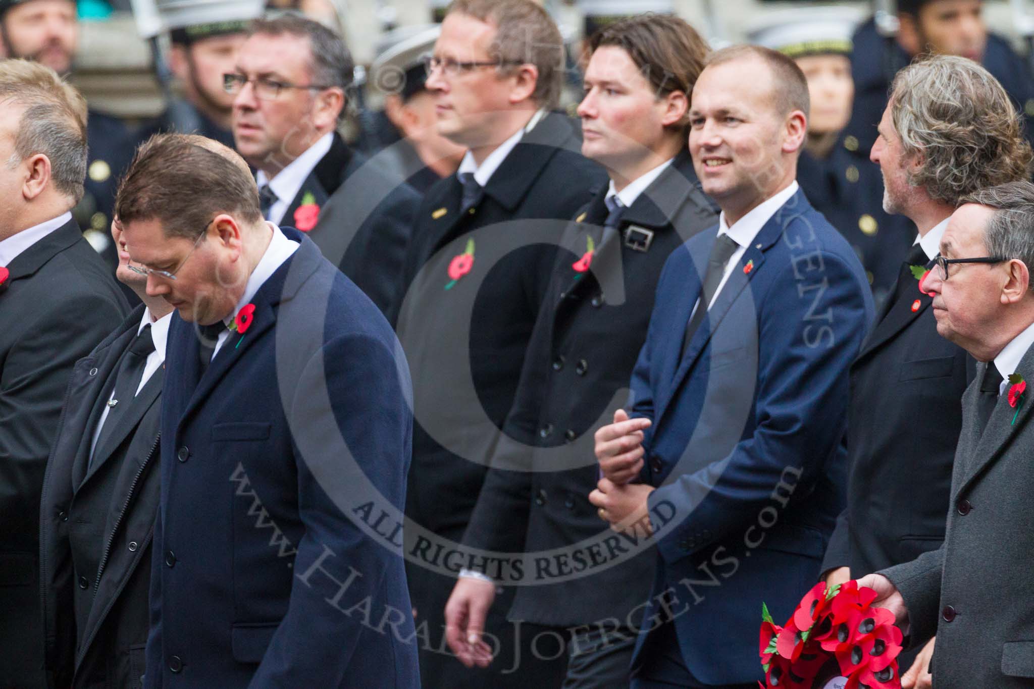 Remembrance Sunday at the Cenotaph 2015: Group M40, National Association of Round Tables.
Cenotaph, Whitehall, London SW1,
London,
Greater London,
United Kingdom,
on 08 November 2015 at 12:19, image #1664