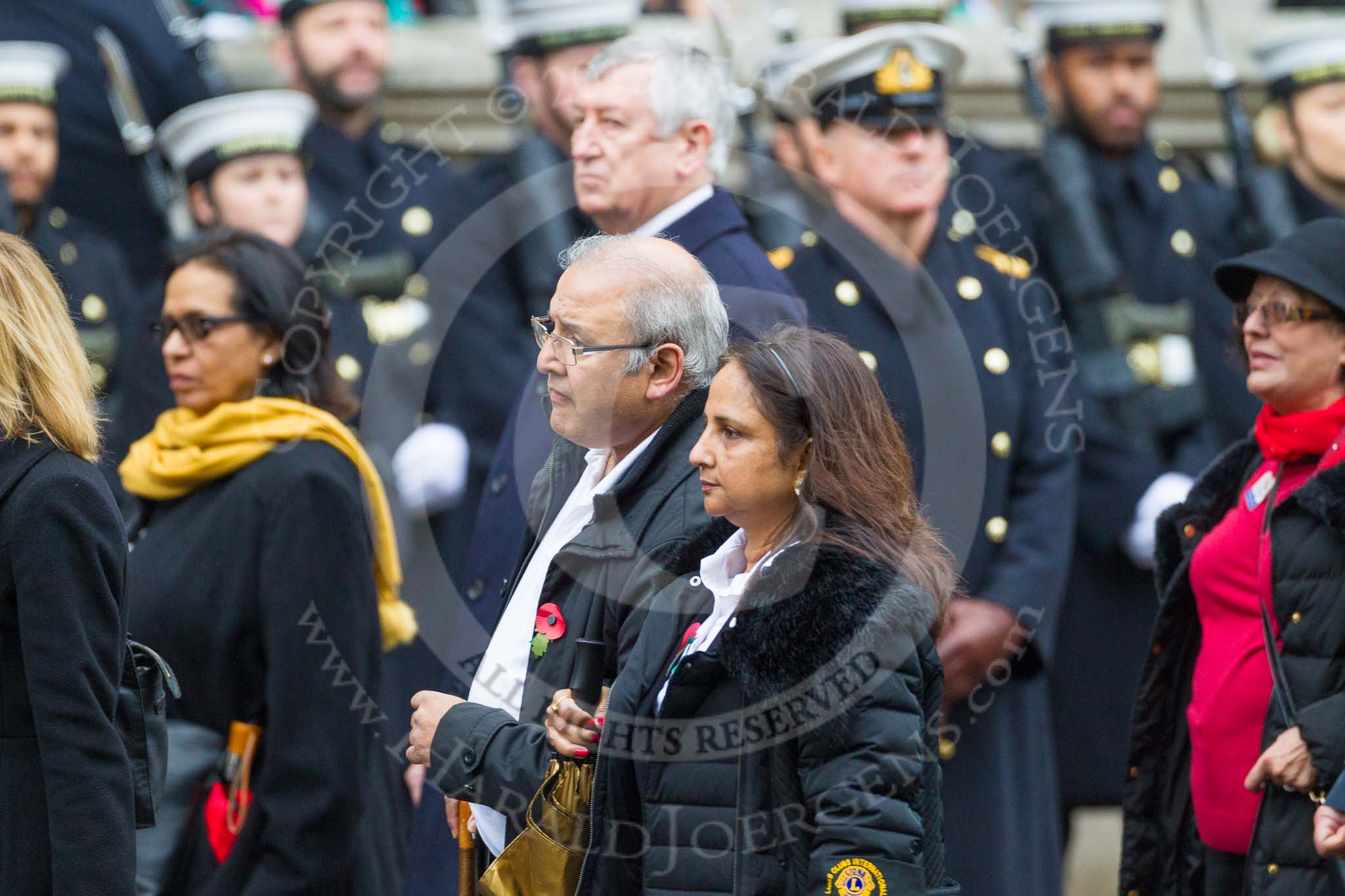 Remembrance Sunday at the Cenotaph 2015: Group M41, Lions Club International.
Cenotaph, Whitehall, London SW1,
London,
Greater London,
United Kingdom,
on 08 November 2015 at 12:19, image #1672