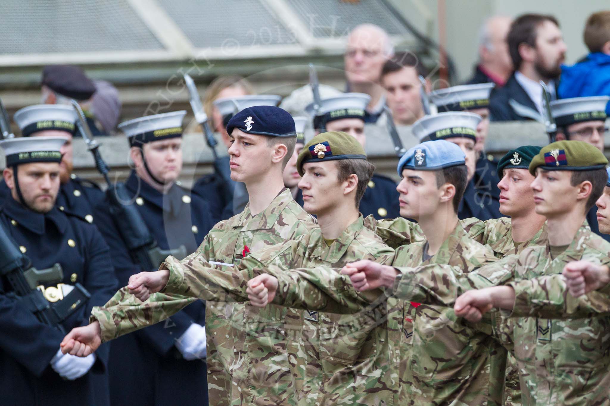 Remembrance Sunday at the Cenotaph 2015: Group M48, Army Cadet Force.
Cenotaph, Whitehall, London SW1,
London,
Greater London,
United Kingdom,
on 08 November 2015 at 12:20, image #1705