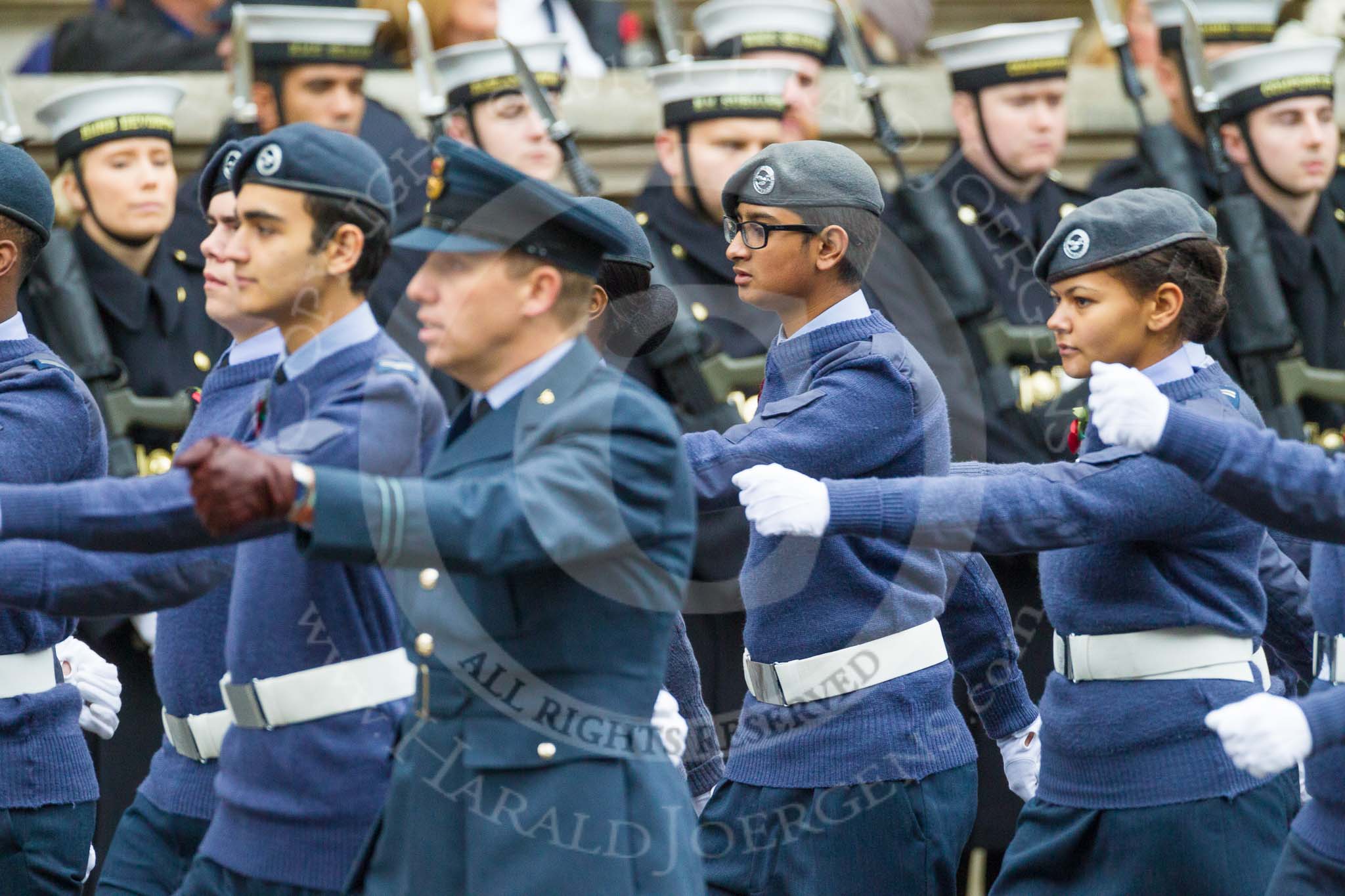 Remembrance Sunday at the Cenotaph 2015: Group M49, Air Training Corps.
Cenotaph, Whitehall, London SW1,
London,
Greater London,
United Kingdom,
on 08 November 2015 at 12:20, image #1713