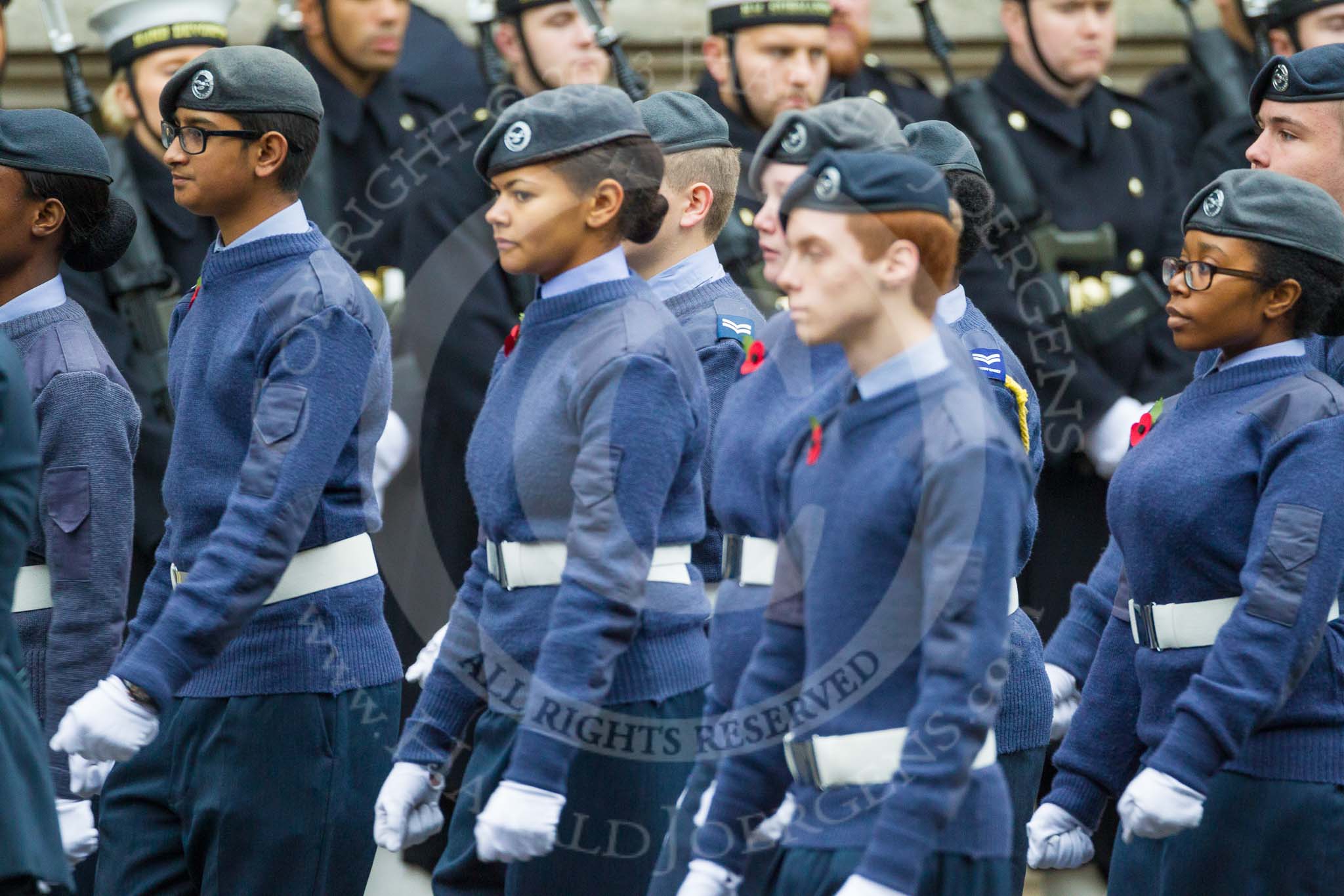 Remembrance Sunday at the Cenotaph 2015: Group M49, Air Training Corps.
Cenotaph, Whitehall, London SW1,
London,
Greater London,
United Kingdom,
on 08 November 2015 at 12:20, image #1714