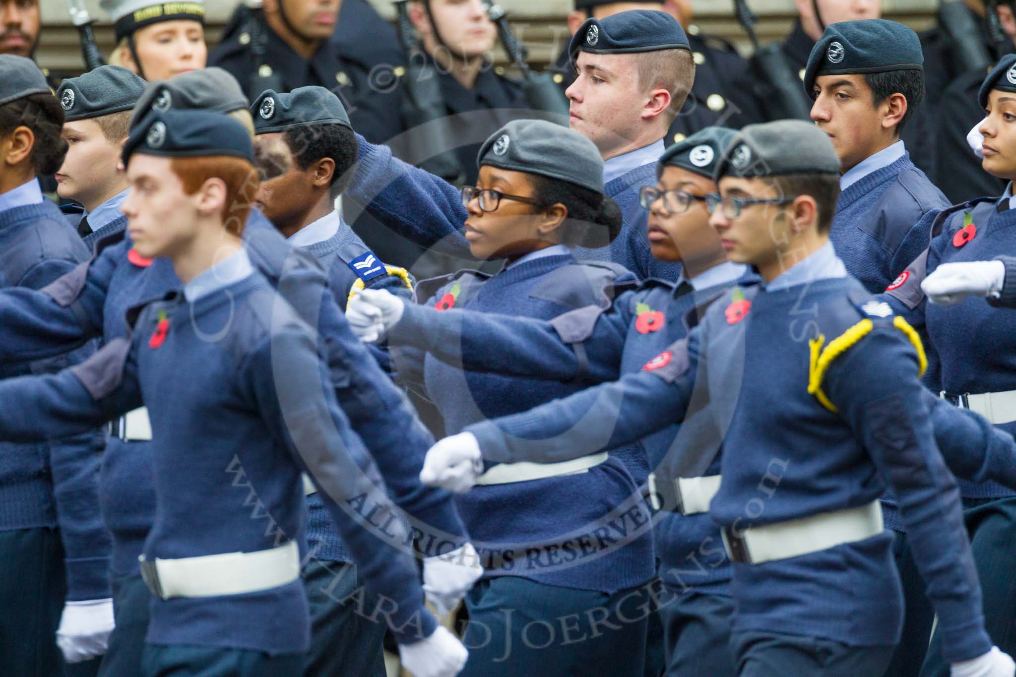Remembrance Sunday at the Cenotaph 2015: Group M49, Air Training Corps.
Cenotaph, Whitehall, London SW1,
London,
Greater London,
United Kingdom,
on 08 November 2015 at 12:20, image #1715