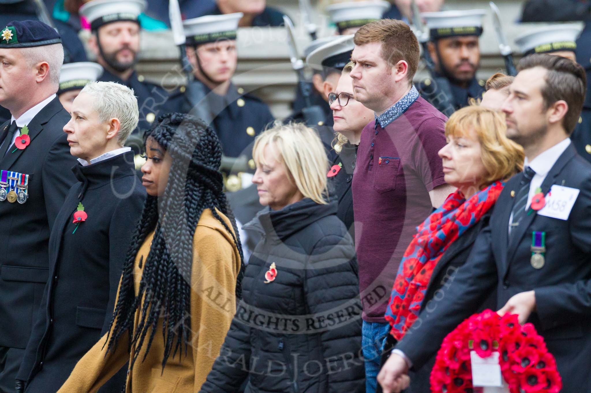 Remembrance Sunday at the Cenotaph 2015: Group M57, YMCA, and the not listed group M58.
Cenotaph, Whitehall, London SW1,
London,
Greater London,
United Kingdom,
on 08 November 2015 at 12:21, image #1756