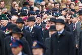 Remembrance Sunday at the Cenotaph 2015: Over 10.000 Veterans waiting for the begin of the March Past.
Cenotaph, Whitehall, London SW1,
London,
Greater London,
United Kingdom,
on 08 November 2015 at 11:23, image #5