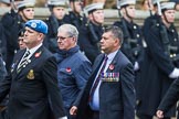 Remembrance Sunday at the Cenotaph 2015: Group B12, Army Catering Corps Association.
Cenotaph, Whitehall, London SW1,
London,
Greater London,
United Kingdom,
on 08 November 2015 at 11:38, image #102
