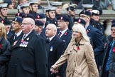 Remembrance Sunday at the Cenotaph 2015: Group B15, Royal Electrical & Mechanical Engineers Association.
Cenotaph, Whitehall, London SW1,
London,
Greater London,
United Kingdom,
on 08 November 2015 at 11:39, image #126