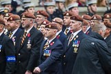 Remembrance Sunday at the Cenotaph 2015: Group B25, Kings Royal Hussars Regimental Association.
Cenotaph, Whitehall, London SW1,
London,
Greater London,
United Kingdom,
on 08 November 2015 at 11:41, image #191