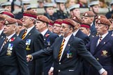 Remembrance Sunday at the Cenotaph 2015: Group B25, Kings Royal Hussars Regimental Association.
Cenotaph, Whitehall, London SW1,
London,
Greater London,
United Kingdom,
on 08 November 2015 at 11:41, image #199