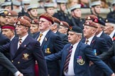 Remembrance Sunday at the Cenotaph 2015: Group B25, Kings Royal Hussars Regimental Association.
Cenotaph, Whitehall, London SW1,
London,
Greater London,
United Kingdom,
on 08 November 2015 at 11:41, image #201