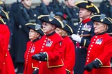 Remembrance Sunday at the Cenotaph 2015: Group B43, Royal Hospital Chelsea.
Cenotaph, Whitehall, London SW1,
London,
Greater London,
United Kingdom,
on 08 November 2015 at 11:45, image #353