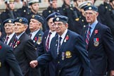 Remembrance Sunday at the Cenotaph 2015: Group C5, National Service (Royal Air Force) Association.
Cenotaph, Whitehall, London SW1,
London,
Greater London,
United Kingdom,
on 08 November 2015 at 11:48, image #462