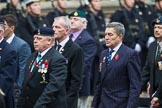 Remembrance Sunday at the Cenotaph 2015: Group D1, Not Forgotten Association.
Cenotaph, Whitehall, London SW1,
London,
Greater London,
United Kingdom,
on 08 November 2015 at 11:51, image #583