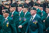 Remembrance Sunday at the Cenotaph 2015: Group D3, Ulster Defence Regiment.
Cenotaph, Whitehall, London SW1,
London,
Greater London,
United Kingdom,
on 08 November 2015 at 11:51, image #595