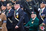 Remembrance Sunday at the Cenotaph 2015: Group D4, Army Dog Unit Northern Ireland Association.
Cenotaph, Whitehall, London SW1,
London,
Greater London,
United Kingdom,
on 08 November 2015 at 11:52, image #609